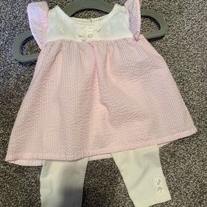 0-3 month Edgehill Collection top and leggings